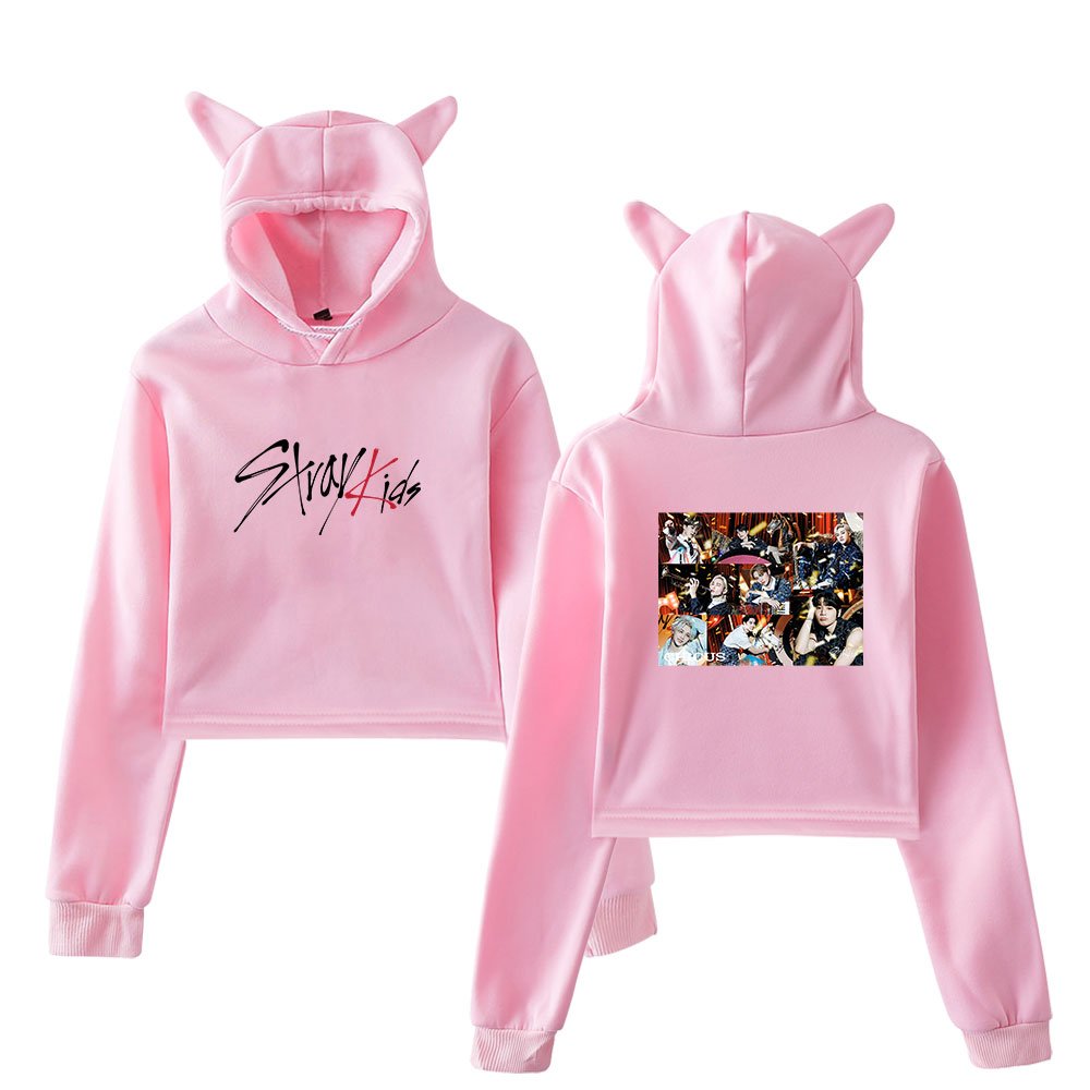 Stray Kids Circus Cropped Hoodie #3