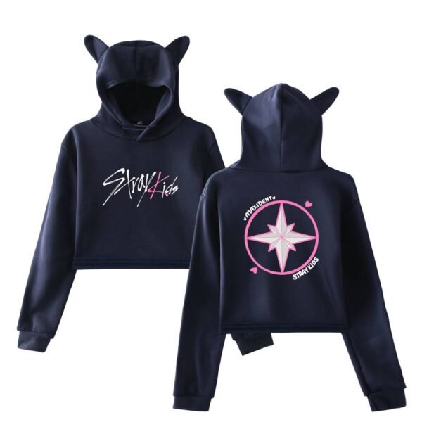 Stray Kids Maxident Cropped Hoodie #3