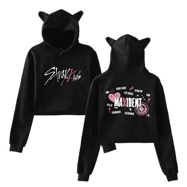 Stray Kids Maxident Cropped Hoodie #5