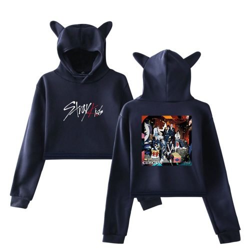 Stray Kids Circus Cropped Hoodie #4