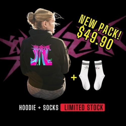 Stray Kids Rockstar Hoodie + Socks