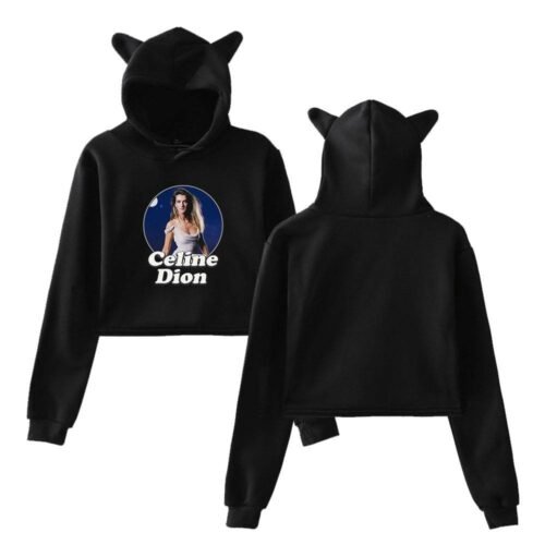 Celine Dion Cropped Hoodie #2