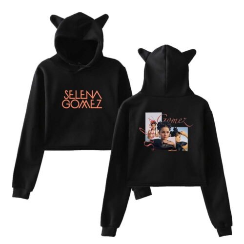Selena Gomez Cropped Hoodie #5
