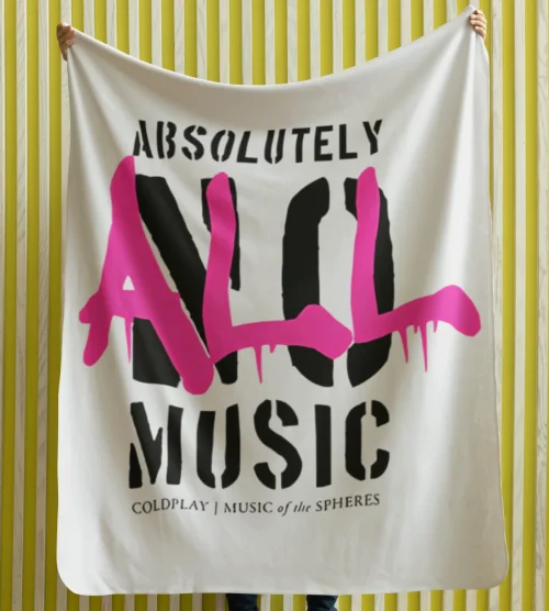 Coldplay Absolutely All Music Blanket #1