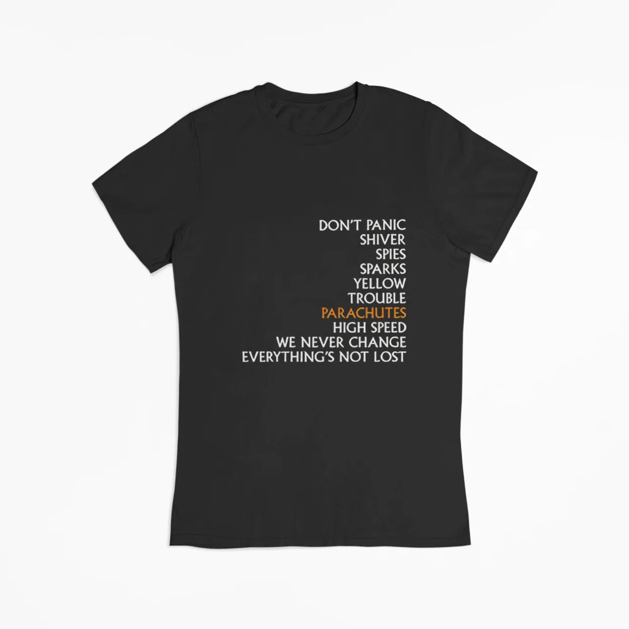 Coldplay Parachutes Album T-Shirt #1 - Image 2