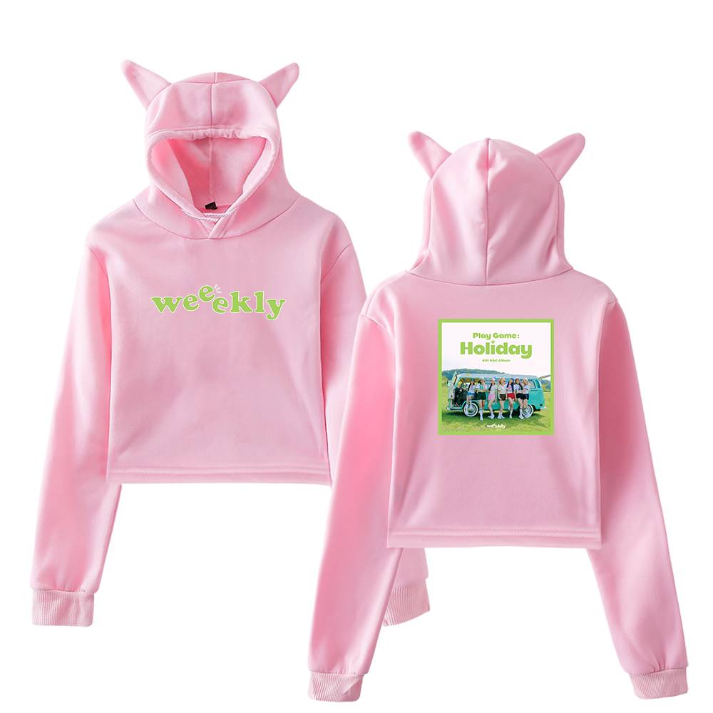 Weeekly Cropped Hoodie #4 - Image 5