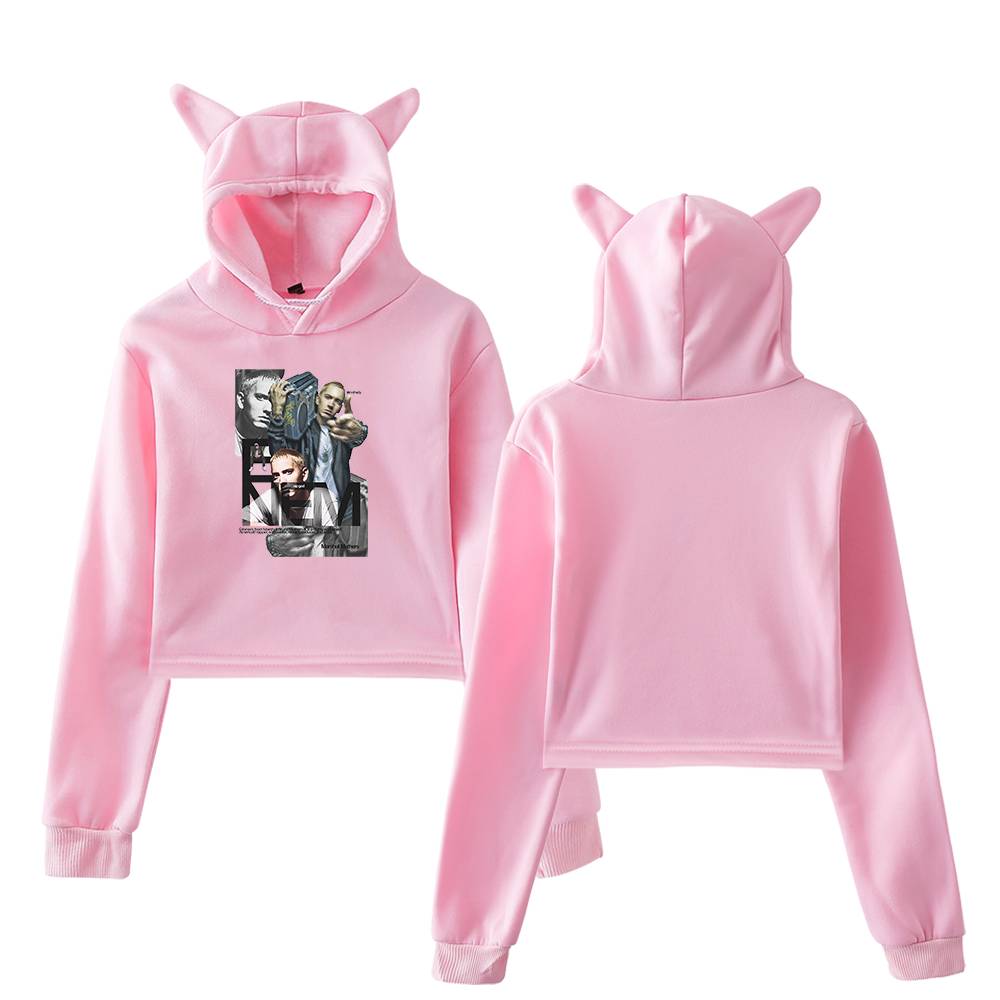 Eminem Cropped Hoodie #4 - Image 5