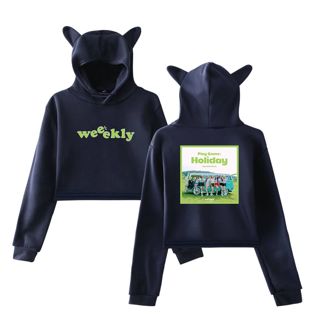 Weeekly Cropped Hoodie #4 - Image 3