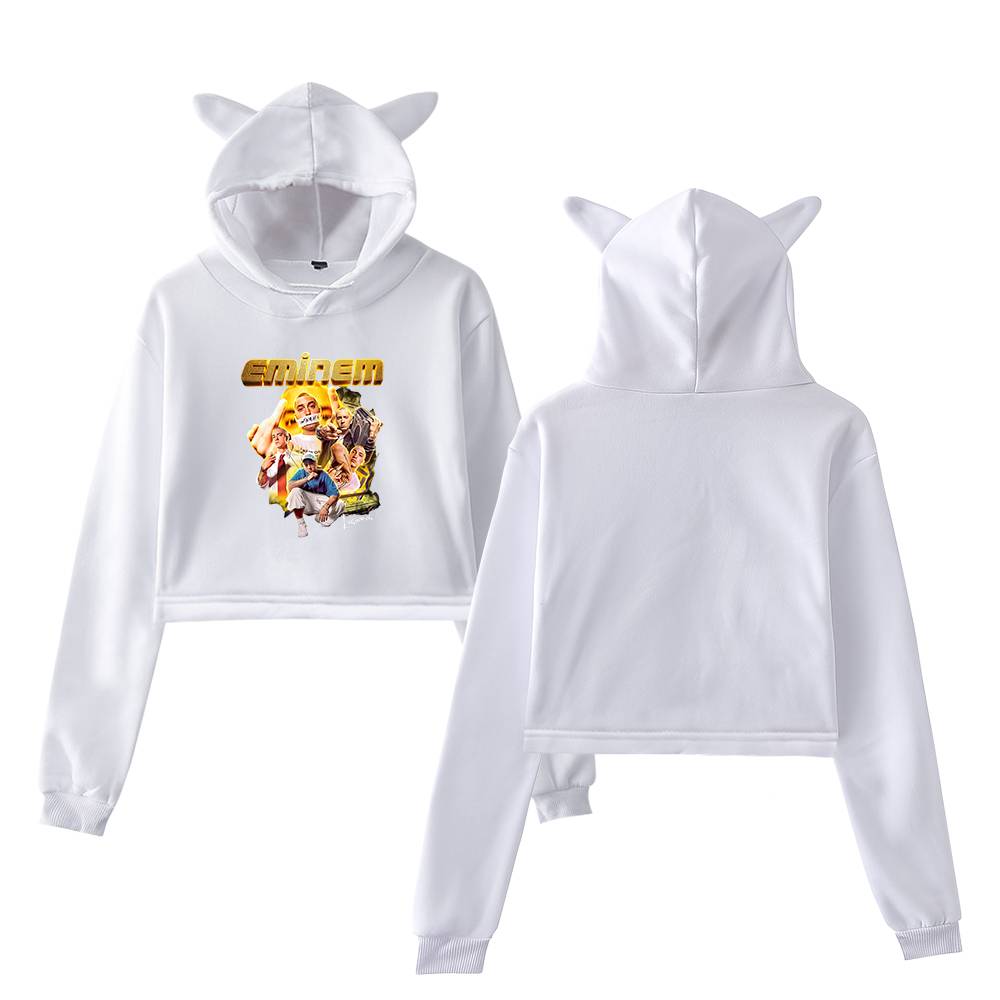 Eminem Cropped Hoodie #1 - Image 3