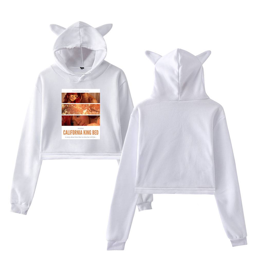 Rihanna Cropped Hoodie #2 - Image 3