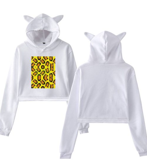 Rihanna Cropped Hoodie #1