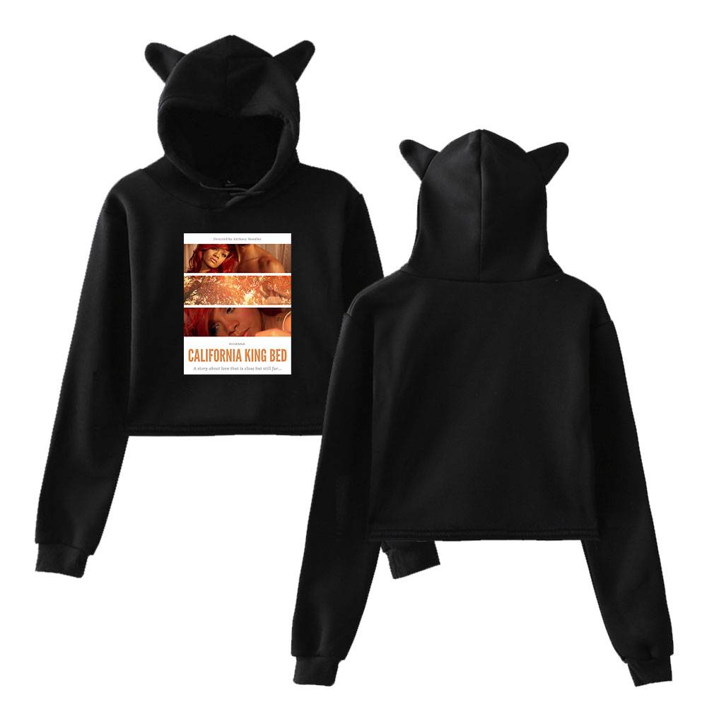 Rihanna Cropped Hoodie #2 - Image 2