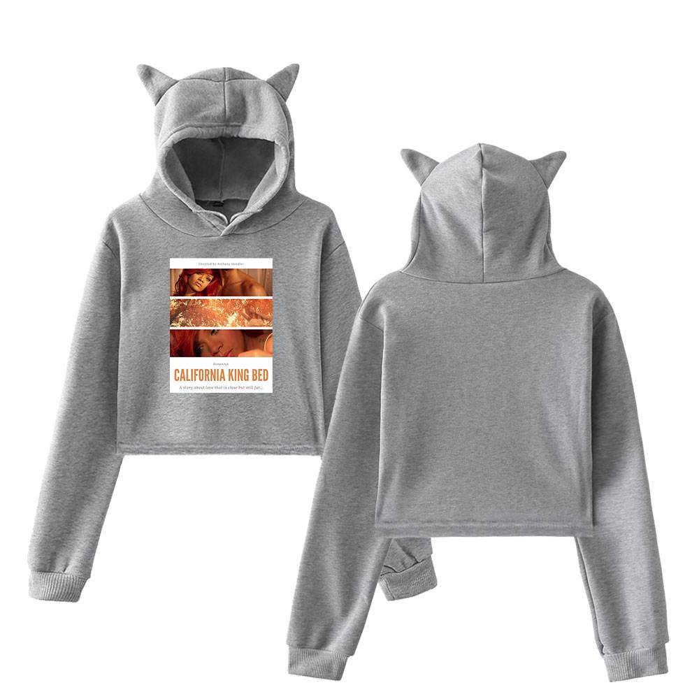 Rihanna Cropped Hoodie #2 - Image 4
